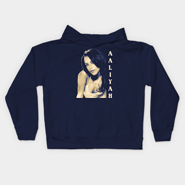 Aaliyah Baby Girl Kids Hoodie by OliverIsis33